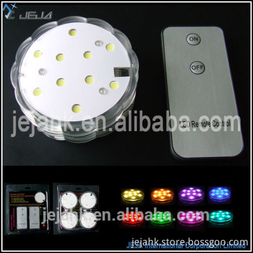 3'' White Light Led Plastic Base For Wedding Decoration